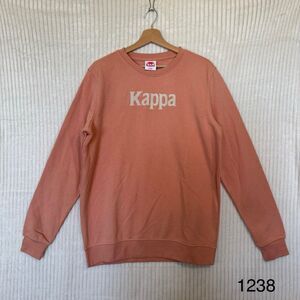 Kappa Peach Coral Logo Crew Neck Sweatshirt Pullover Men’s Unisex Size Large